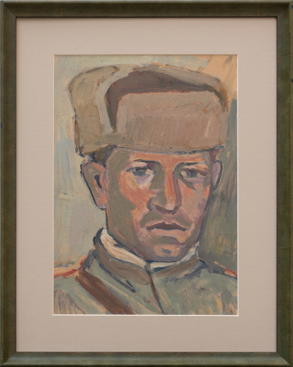 Slikar Berendjija Mihail - Portret sovjetskog oficira